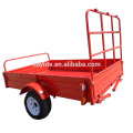 powder coated red 8'x5' farm trailer flat trailer for sale